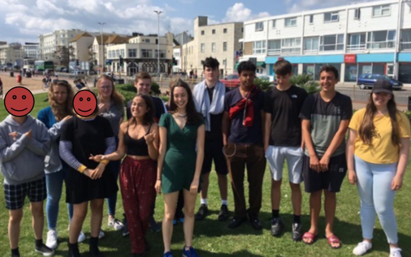 Members of Team One, on NCS in Hastings, gather for a group photo