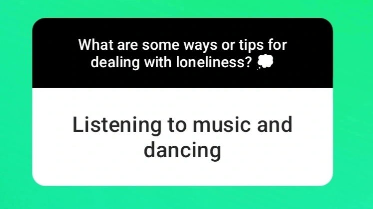 Listening to music and dancing