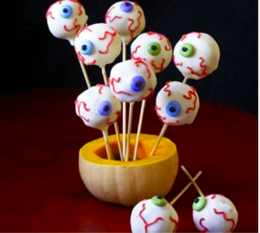 HALLOWEEN EYEBALL CAKE POPS