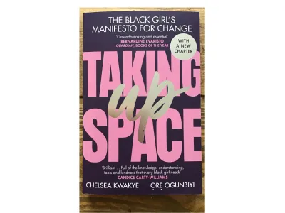 An image of the cover of the book,Taking Up Space by Chelsea Kwakye and Ore Ogunbiyi