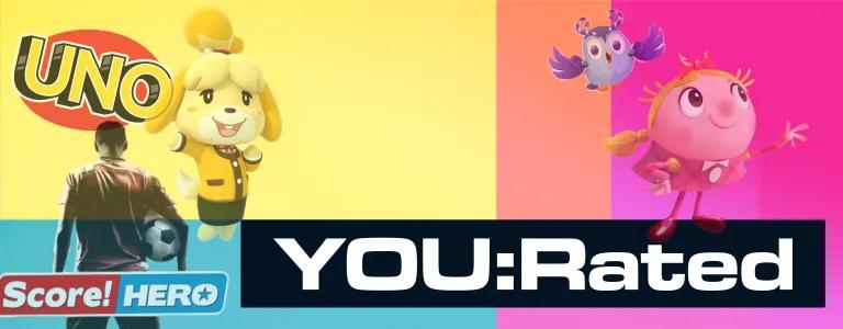 You:Rated phone games header