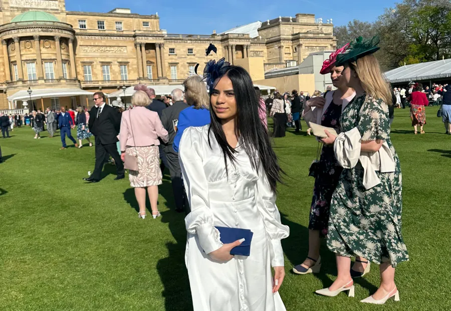 Young person at an event