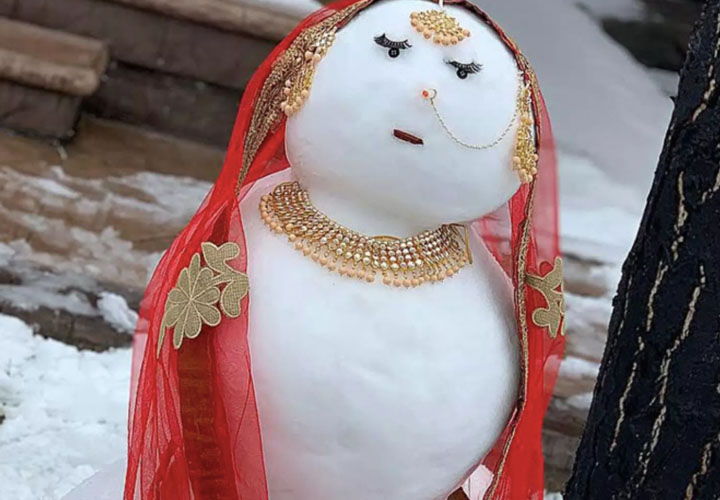 Snow woman or man